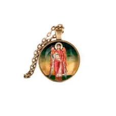 Кулон, цвет бронза, с цепочкой, Архангел Михаил C1137028