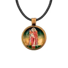 Кулон, цвет бронза, со шнурком, Архангел Михаил C1137029