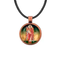 Кулон, цвет медь, со шнурком, Архангел Михаил C1137031