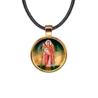 Кулон, цвет золото, со шнурком, Архангел Михаил C1137033