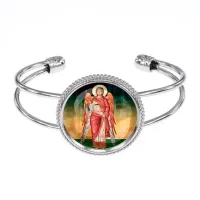 Браслет металлический, цвет серебро, Архангел Михаил C1137034