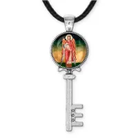 Кулон ключ, цвет серебро, со шнурком, Архангел Михаил C1137043