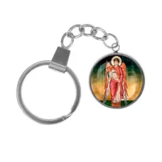 Брелок, нержавеющая сталь, с кольцом для ключей, Архангел Михаил C1137061