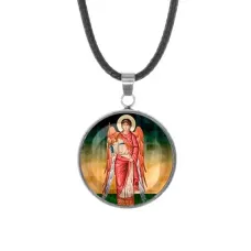 Кулон, нержавеющая сталь, со шнурком, Архангел Михаил C1137062