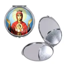 Круглое складное зеркало, цвет серебро, Неупиваемая чаша C1138016