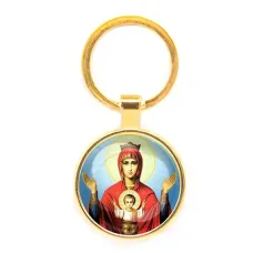 Круглый брелок, цвет золото, Неупиваемая чаша C1138019