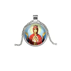 Кулон, цвет серебро, с цепочкой, Неупиваемая чаша C1138026