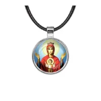 Кулон, цвет серебро, со шнурком, Неупиваемая чаша C1138027