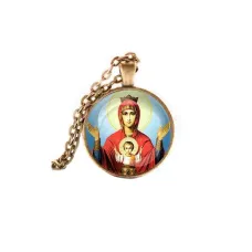 Кулон, цвет бронза, с цепочкой, Неупиваемая чаша C1138028