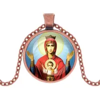 Кулон, цвет медь, с цепочкой, Неупиваемая чаша C1138030