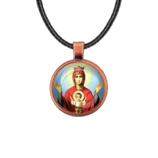 Кулон, цвет медь, со шнурком, Неупиваемая чаша C1138031