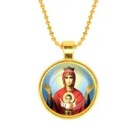 Кулон, цвет золото, с цепочкой, Неупиваемая чаша C1138032