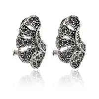 Серьги Крыло со стразами UD218