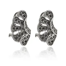 Серьги Крыло со стразами UD218