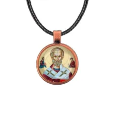 Кулон, цвет медь, со шнурком, Николай Чудотворец C1139031