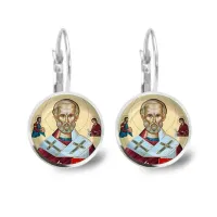 Серьги металлические, Николай Чудотворец C1139038