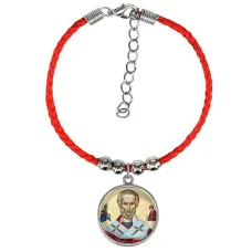 Браслет из красного шнура, Николай Чудотворец C1139047