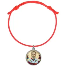 Браслет из красного шнура, Николай Чудотворец C1139052