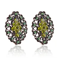 Серьги Винтаж со стразами UD227