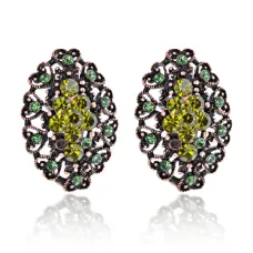 Серьги Винтаж со стразами UD227