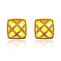 Серьги Квадрат с сеткой UD231