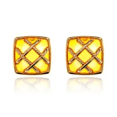 Серьги Квадрат с сеткой UD231