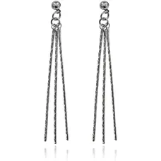 Серьги Три палочки, цвет серебряный UD238