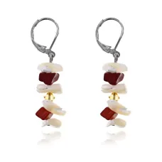 Серьги с камнями и бусинами UD240