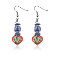 Серьги Сердце Азии UD242