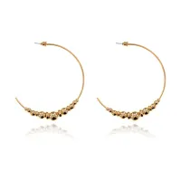 Серьги Полукруг, цвет серебряный UD243-g