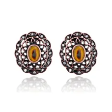 Серьги Глаз со стразами UD244