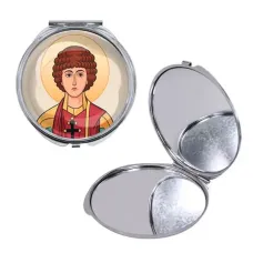 Круглое складное зеркало, цвет серебро, Пантелеймон Целитель C1142016