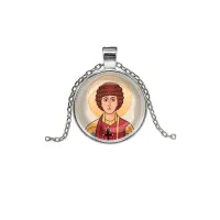 Кулон, цвет серебро, с цепочкой, Пантелеймон Целитель C1142026