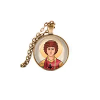 Кулон, цвет бронза, с цепочкой, Пантелеймон Целитель C1142028