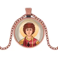 Кулон, цвет медь, с цепочкой, Пантелеймон Целитель C1142030