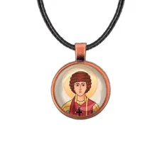 Кулон, цвет медь, со шнурком, Пантелеймон Целитель C1142031