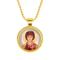 Кулон, цвет золото, с цепочкой, Пантелеймон Целитель C1142032