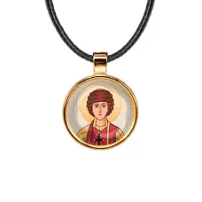 Кулон, цвет золото, со шнурком, Пантелеймон Целитель C1142033