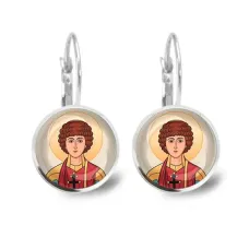 Серьги металлические, Пантелеймон Целитель C1142038