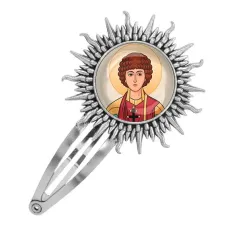 Заколка металлическая, цвет серебро, Пантелеймон Целитель C1142045
