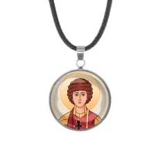 Кулон, нержавеющая сталь, со шнурком, Пантелеймон Целитель C1142062