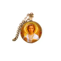 Кулон, цвет бронза, с цепочкой, Пантелеймон Целитель C1143028