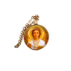 Кулон, цвет бронза, с цепочкой, Пантелеймон Целитель C1143028