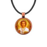 Кулон, цвет медь, со шнурком, Пантелеймон Целитель C1143031