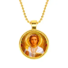 Кулон, цвет золото, с цепочкой, Пантелеймон Целитель C1143032