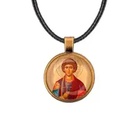 Кулон, цвет бронза, со шнурком, Пантелеймон Целитель C1144029