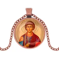 Кулон, цвет медь, с цепочкой, Пантелеймон Целитель C1144030