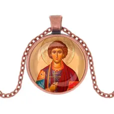 Кулон, цвет медь, с цепочкой, Пантелеймон Целитель C1144030