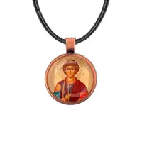 Кулон, цвет медь, со шнурком, Пантелеймон Целитель C1144031