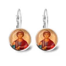 Серьги металлические, Пантелеймон Целитель C1144038